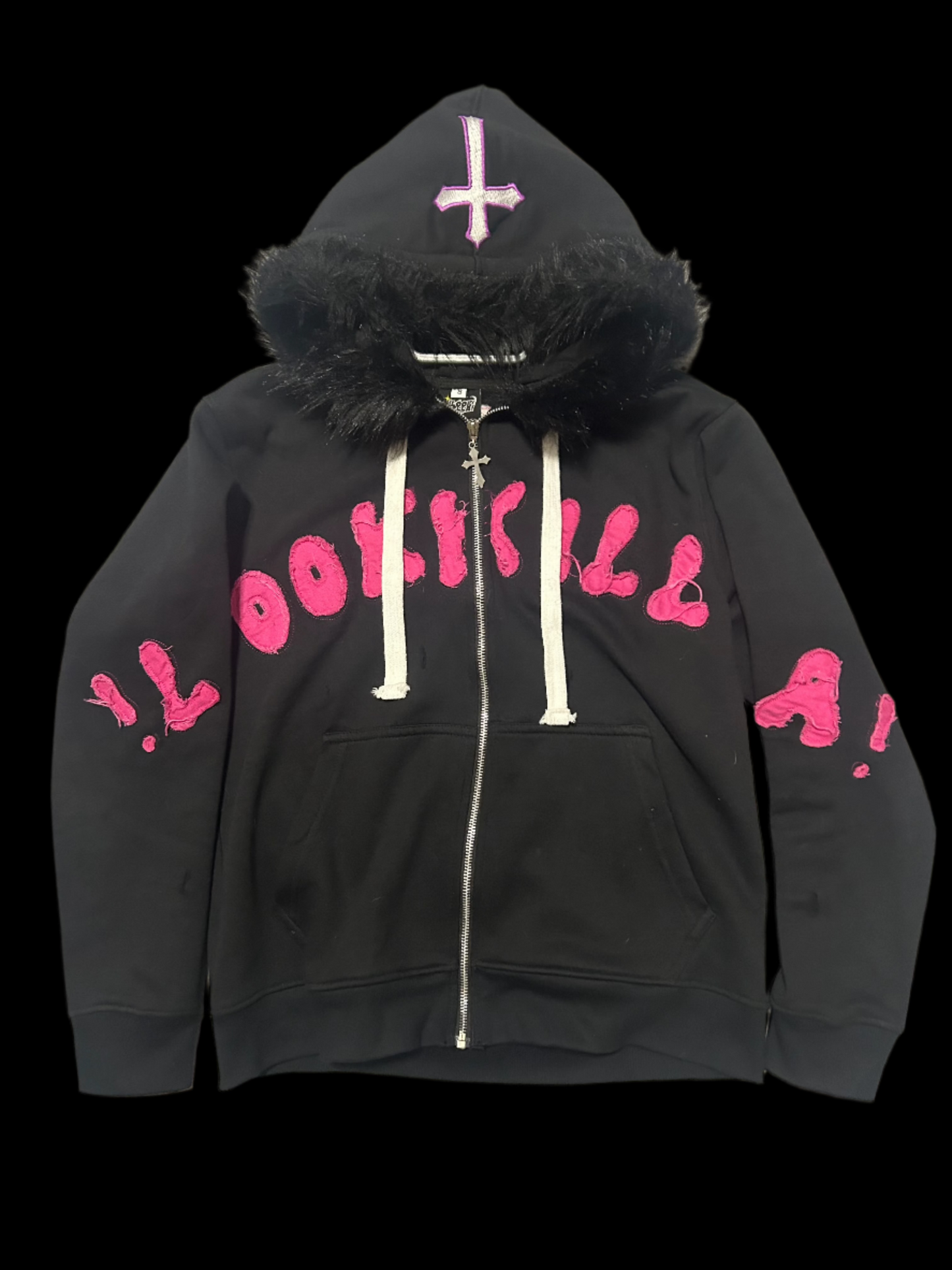 !LOOKKILLA! fur hoodie